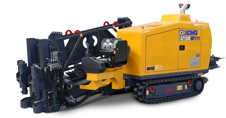 Máquina de perfuração direcional horizontal (HDD) utilizada no Método Não Destrutivo