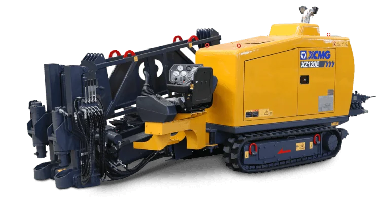 Máquina de perfuração direcional horizontal (HDD) utilizada no Método Não Destrutivo